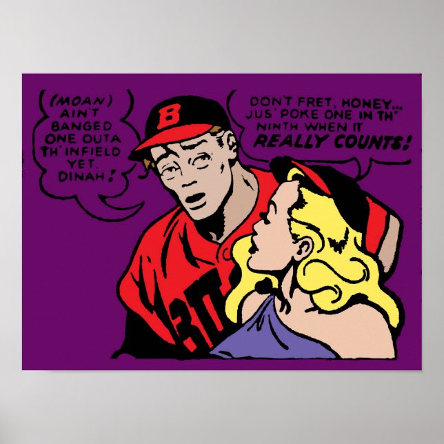 Baseball Playa och hans flicka Poster (Framsidan)