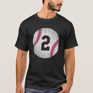 Baseball Player 2:e födelsedag Baseball Jersey 2 Y T Shirt
