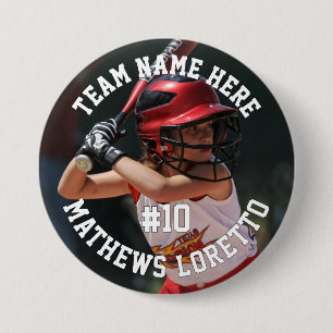 Baseball Player Add Namn Number Team och Photo Knapp
