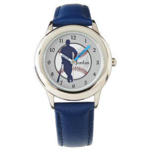 Baseball Player Blue Armbandsur