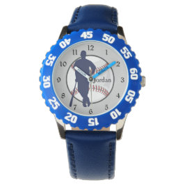 Baseball Player Blue Armbandsur