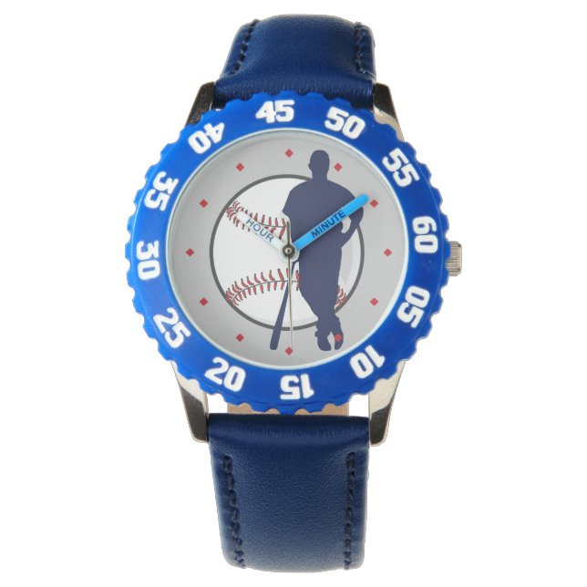 Baseball Player Diamond Tick Armbandsur (Framsida)