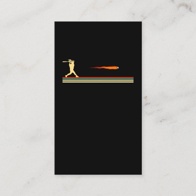 Baseball Player Doaugher Funny Softball Batter Gir Visitkort (Framsida)