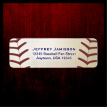 Baseball Player, Fläkt Namn och adressetikett