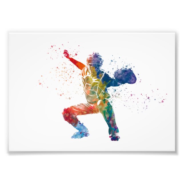 baseball player fototryck (Framsidan)