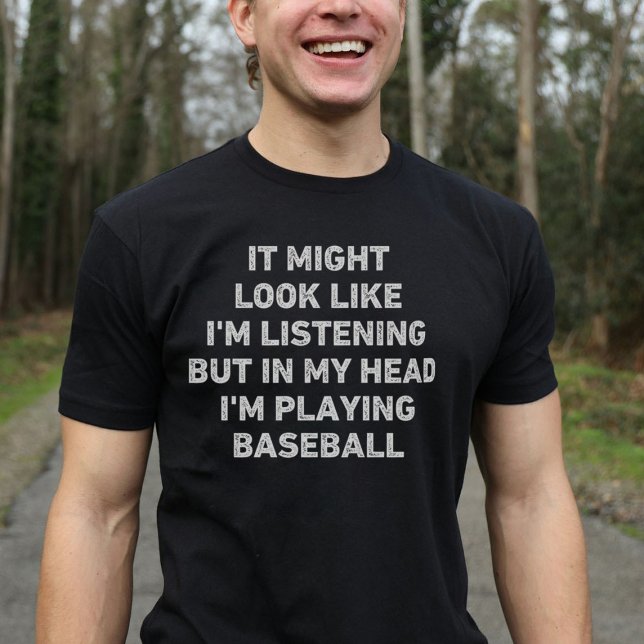 Baseball Player Funny T Shirt (Skapare uppladdad)