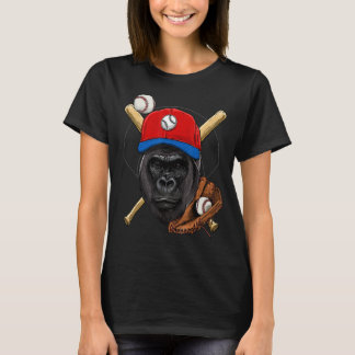Baseball Player Gorilla Pitcher Catcher Baseball C T Shirt