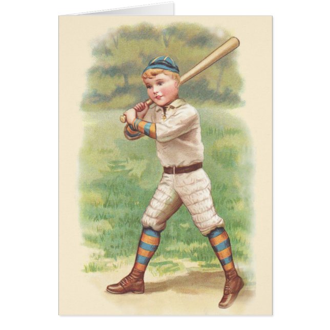 Baseball Player Hälsningskort (Framsidan)