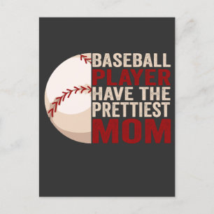 Baseball Player har de vackraste Mamma-Mamma-idrot Vykort
