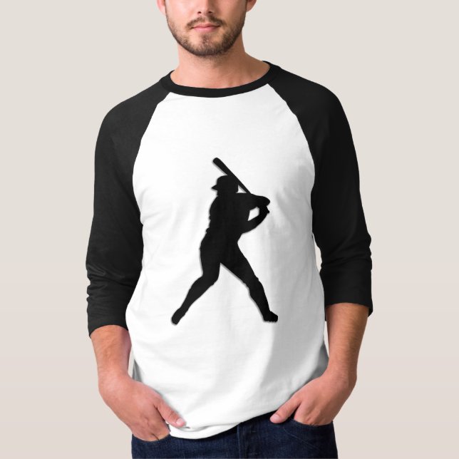 Baseball Player i Fladdermus T-shirt (Framsida)
