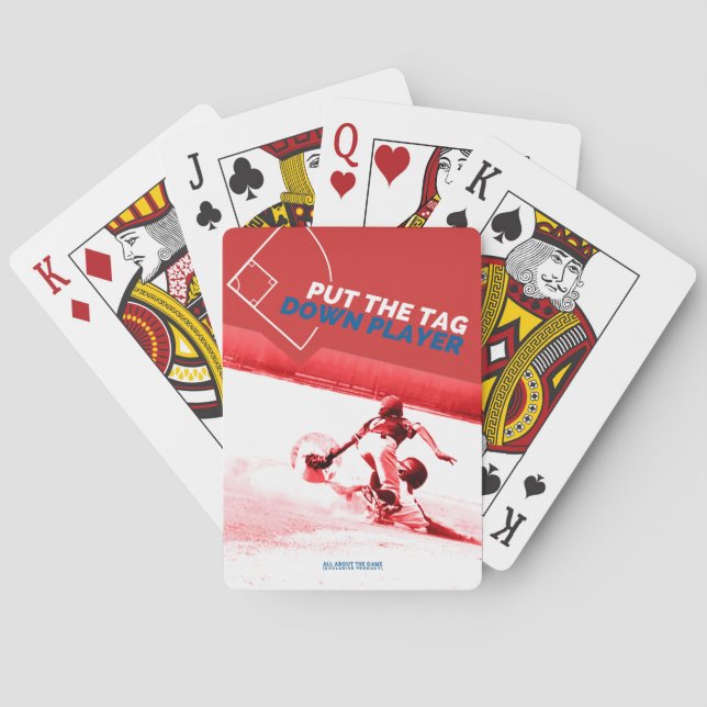 Baseball Player-kort för sportgåvor Casinokort (Baksidan)