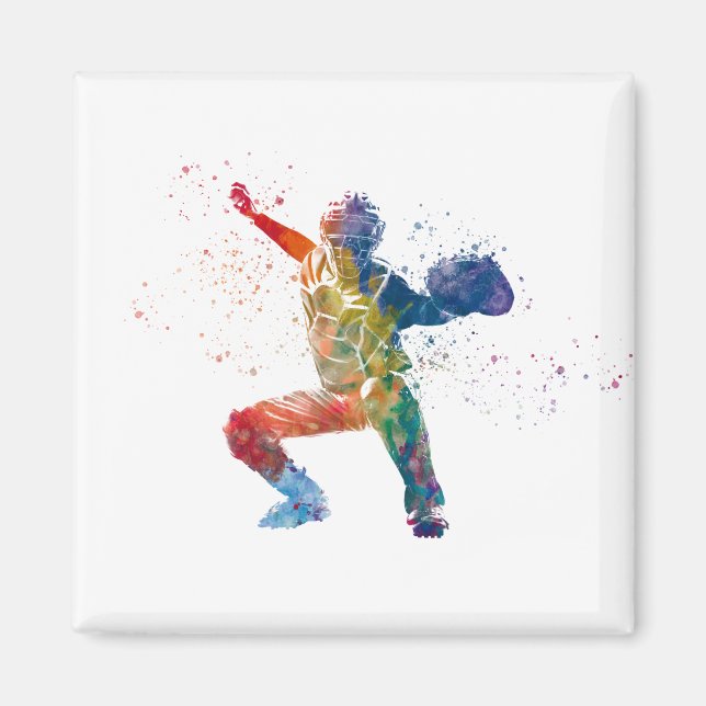 baseball player magnet (Framsidan)