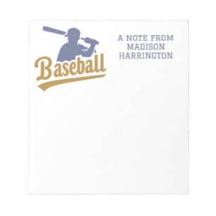 Baseball Player med eget namn Anteckningsblock
