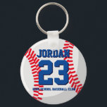 Baseball Player Nummer School Sports Team Nyckelring<br><div class="desc">En perfekt för sportfantaster,  idrottsmän,  spelare,  tränare eller kapten i basebolllaget. Du kan anpassa ordalydelsen så att den passar alla evenemang med det här idrottstemat,  oavsett om det är födelsedag,  mästerskap firande eller vinnande party.</div>