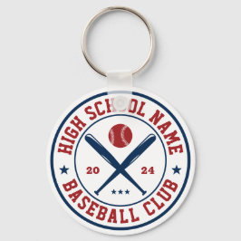 Baseball Player och Coach High School Sports Nyckelring
