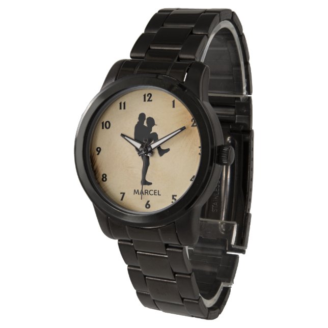 Baseball Player Pitcher Personal Sports Armbandsur (Vinklad)
