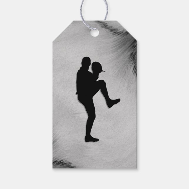 Baseball Player Pitcher Windup Presentetikett (Framsidan)