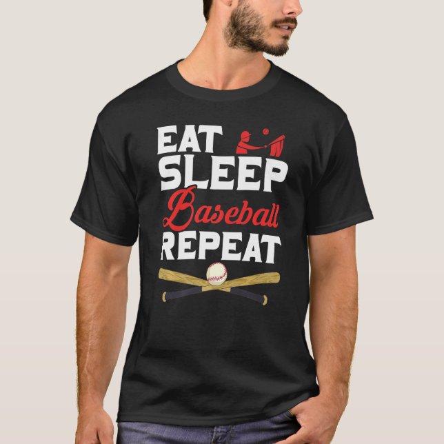 Baseball Player Sport Baseball Coach Funny Basebal T Shirt (Framsida)