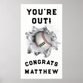 Baseball Player Studenten Poster