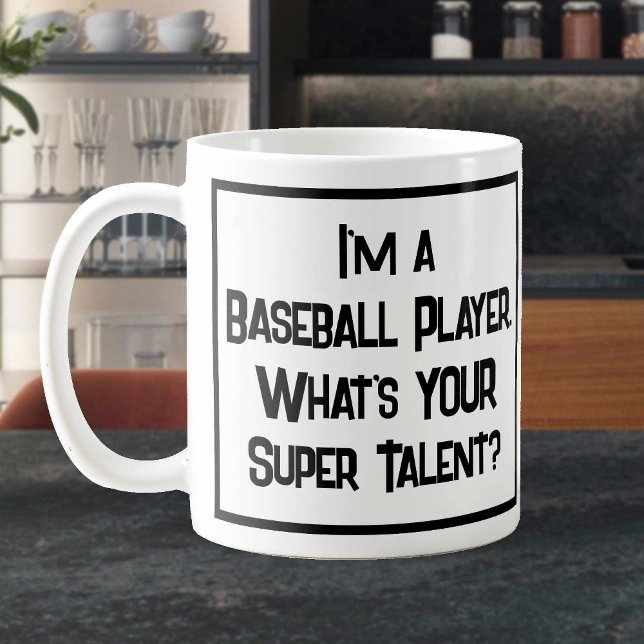Baseball Player Toppen Talent. Kaffe Mugg (Skapare uppladdad)