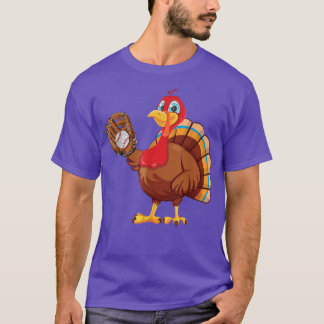 Baseball Player Turkiet Lag Thanksgiving T-Sh T Shirt