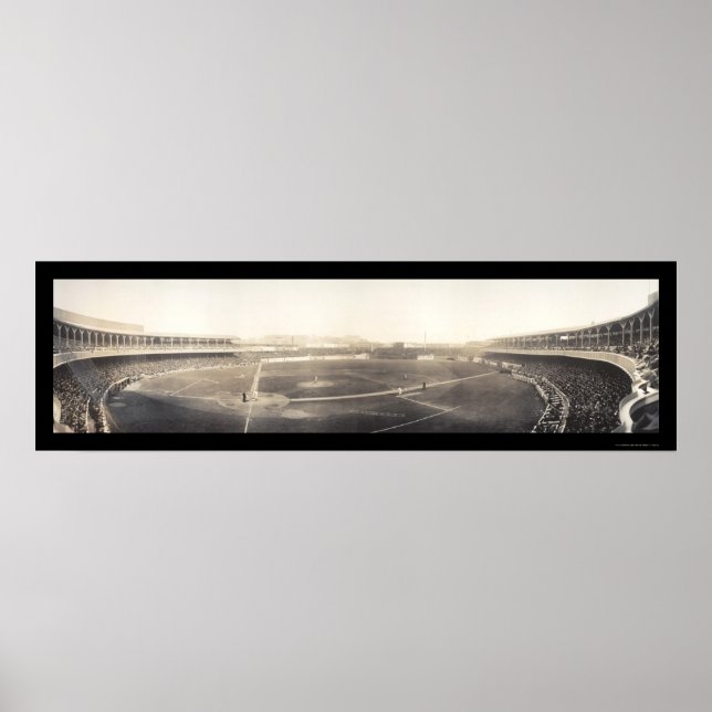Baseball Polo Grounds Photo 1910 Poster (Framsidan)