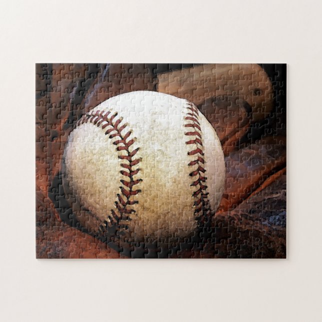 Baseball - Popular Sports Art Digital Illustration Pussel (Horisontell)