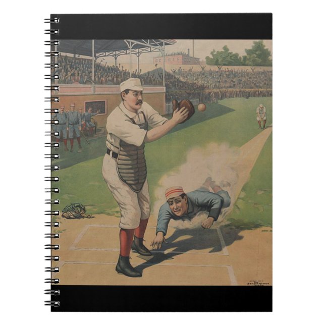 Baseball Poster bärbar dator Anteckningsbok (Framsidan)