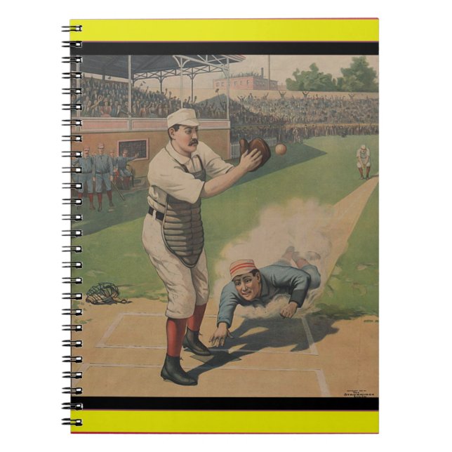 Baseball Poster bärbar dator Anteckningsbok (Framsidan)