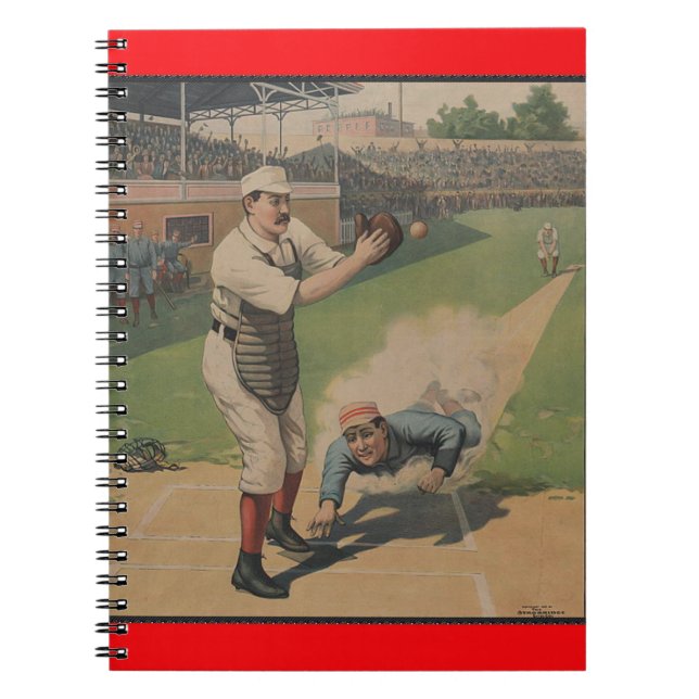 Baseball Poster bärbar dator Anteckningsbok (Framsidan)