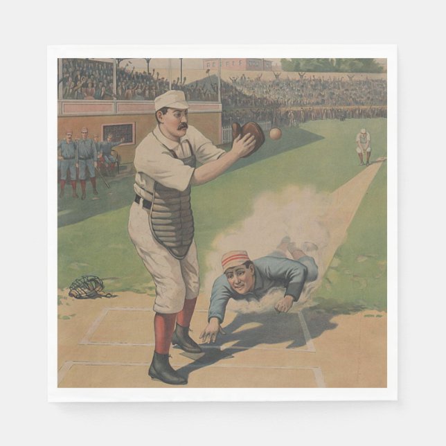 Baseball Poster Pappersservett (Framsidan)