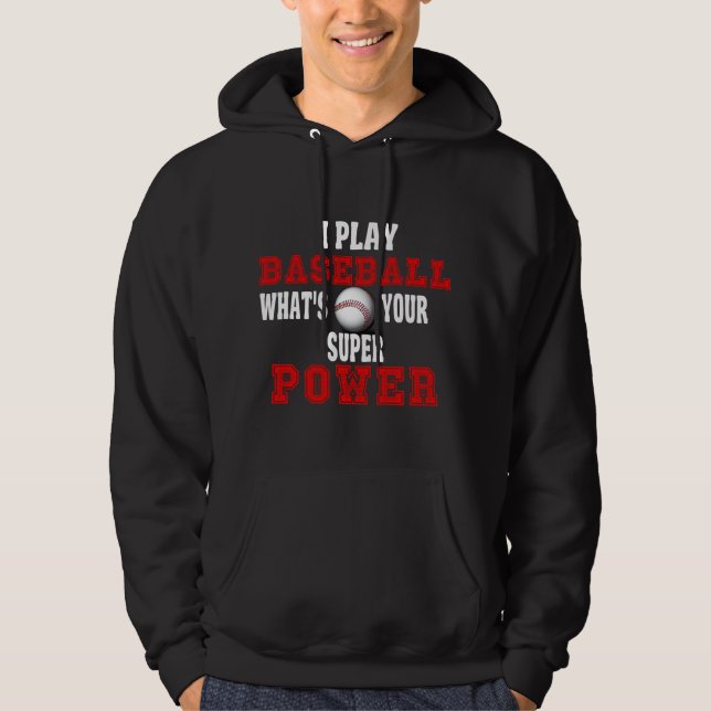 Baseball Power Hoodie (Framsida)