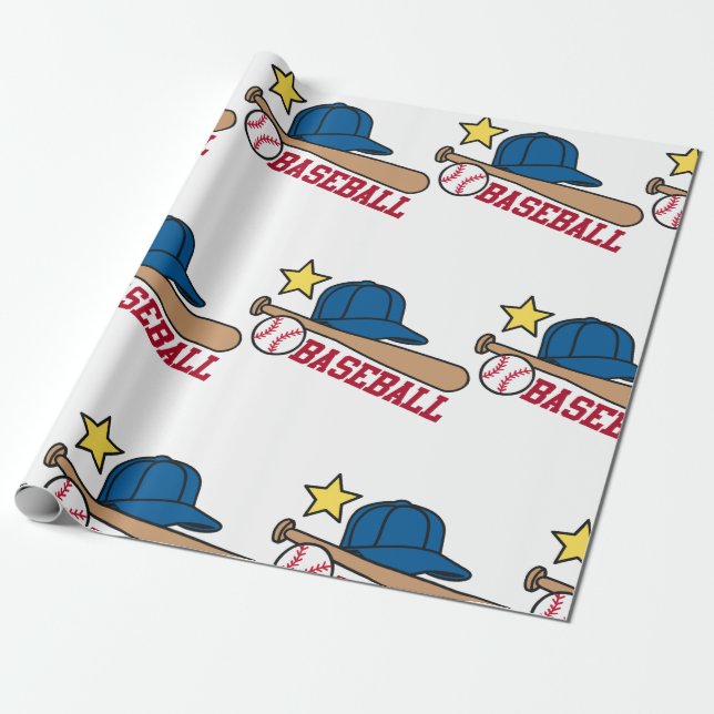 Baseball Presentpapper (Utrullad)