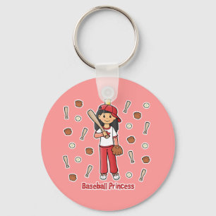 Baseball Princess Nyckelring