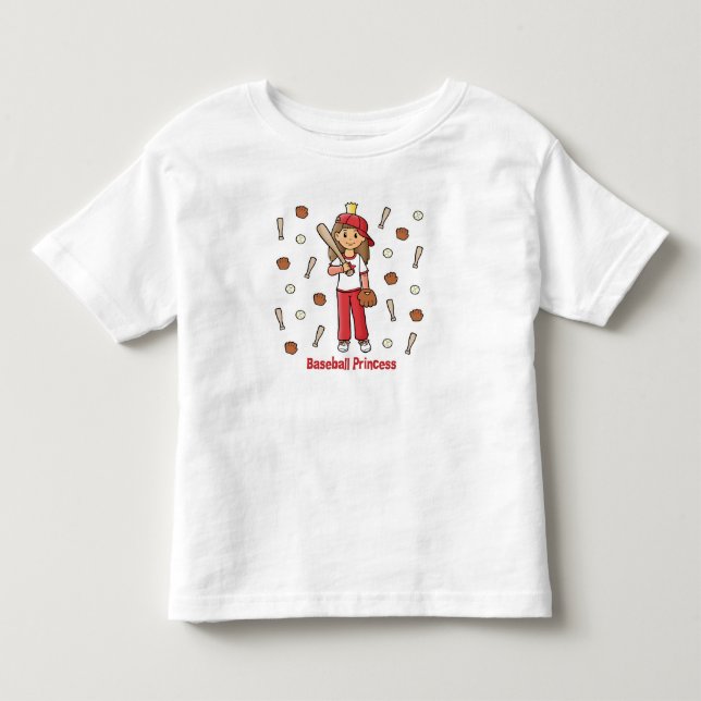 Baseball Princess Tee Shirt (Framsida)