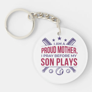 Baseball Proud Mor spelar innan min son spelar.