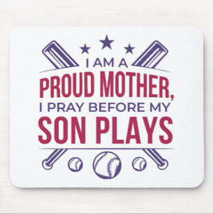 Baseball Proud Mor spelar innan min son spelar. Musmatta