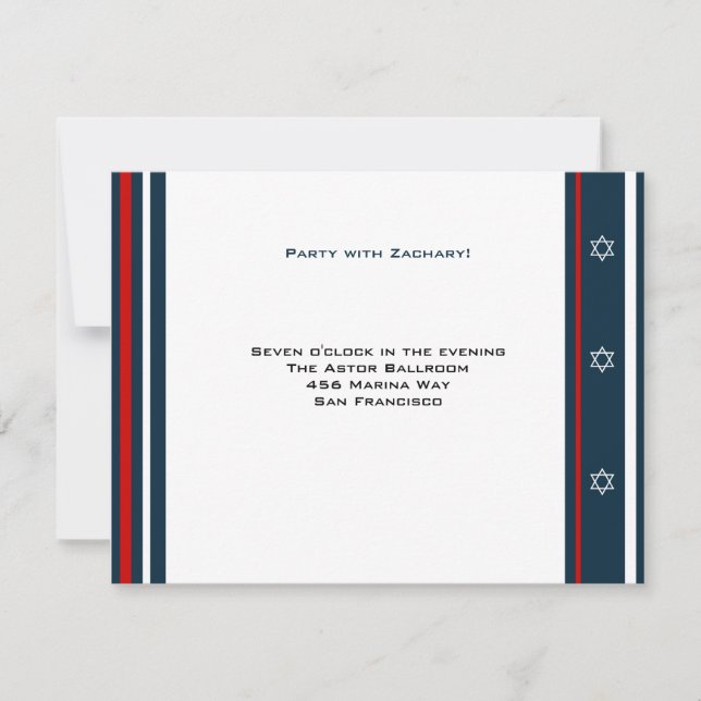 Baseball Pub Mitzvah Recept Inbjudningar (Framsida)