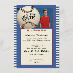 Baseball Pub Mitzvah Spara datumet