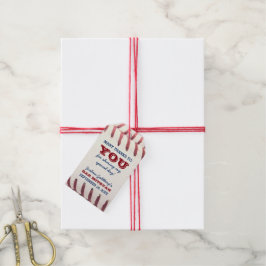 Baseball Pub Mitzvah Tack Favor Tag Presentetikett