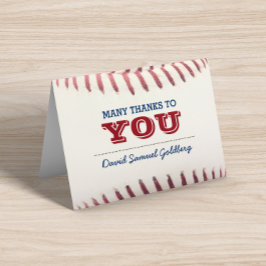 Baseball Pub Mitzvah Tackkort