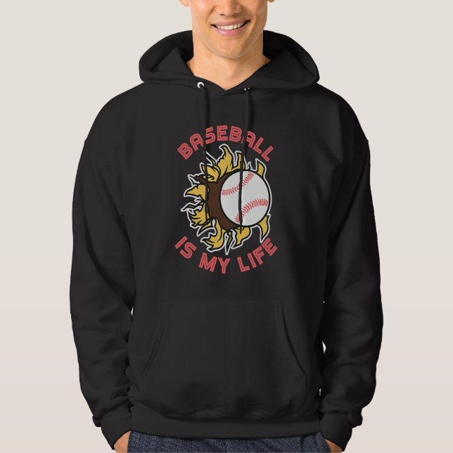 Baseball quote for baseball players  1 hoodie (Framsida)