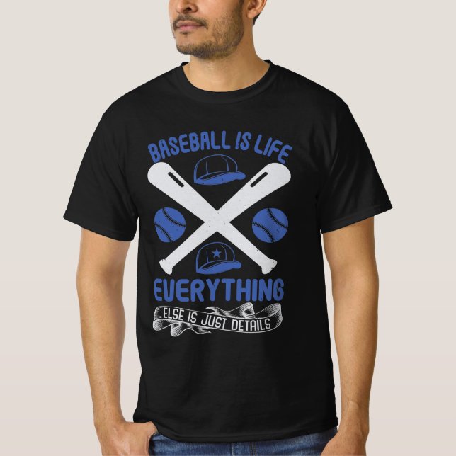 Baseball Quotes  Baseball Fan Gift T Shirt (Framsida)