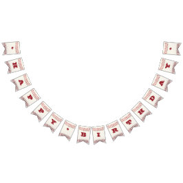 Baseball Red Anpassningsbar Banner Vimplar