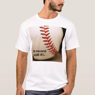 baseball rekordet är stillbild 61. tee shirt