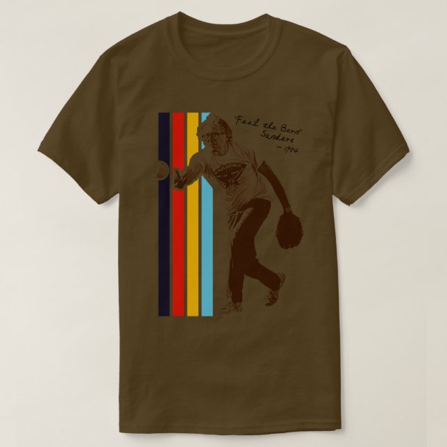Baseball Retro 80-talet Sanders spelar Baseball Fl T Shirt (Design framsida)