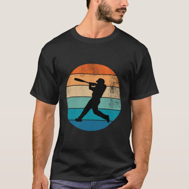 Baseball Retro Vintage Distress Pitcher Fastpitc T Shirt (Framsida)