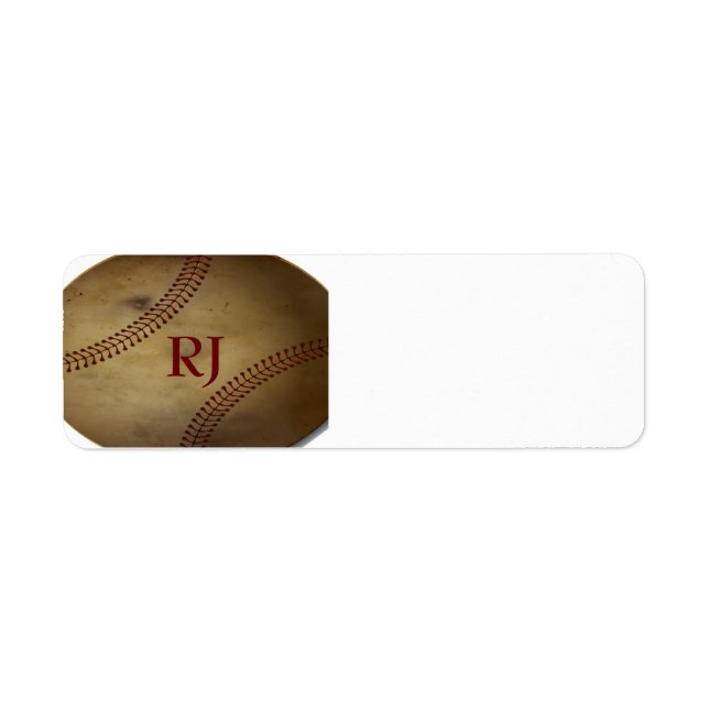 Baseball Returadress Etikett (Framsidan)