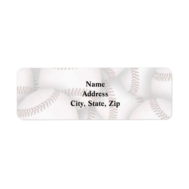 Baseball Return-adressetikett Returadress Etikett (Framsidan)