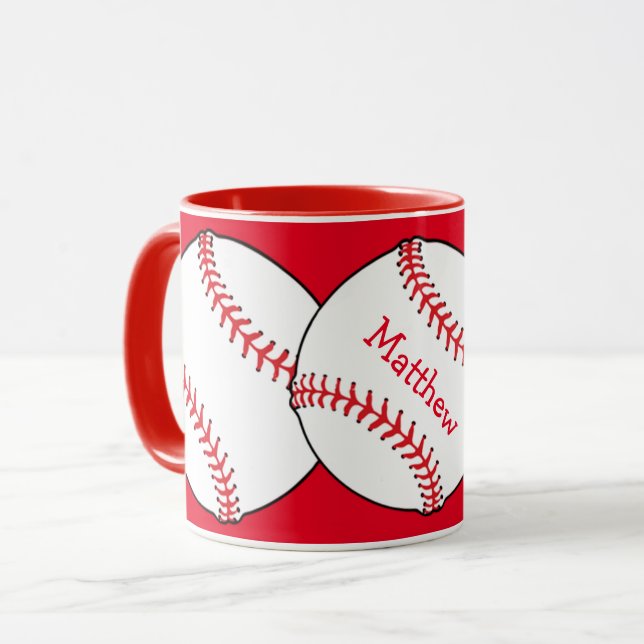 Baseball Ringer Mugg (Framsida vänster)